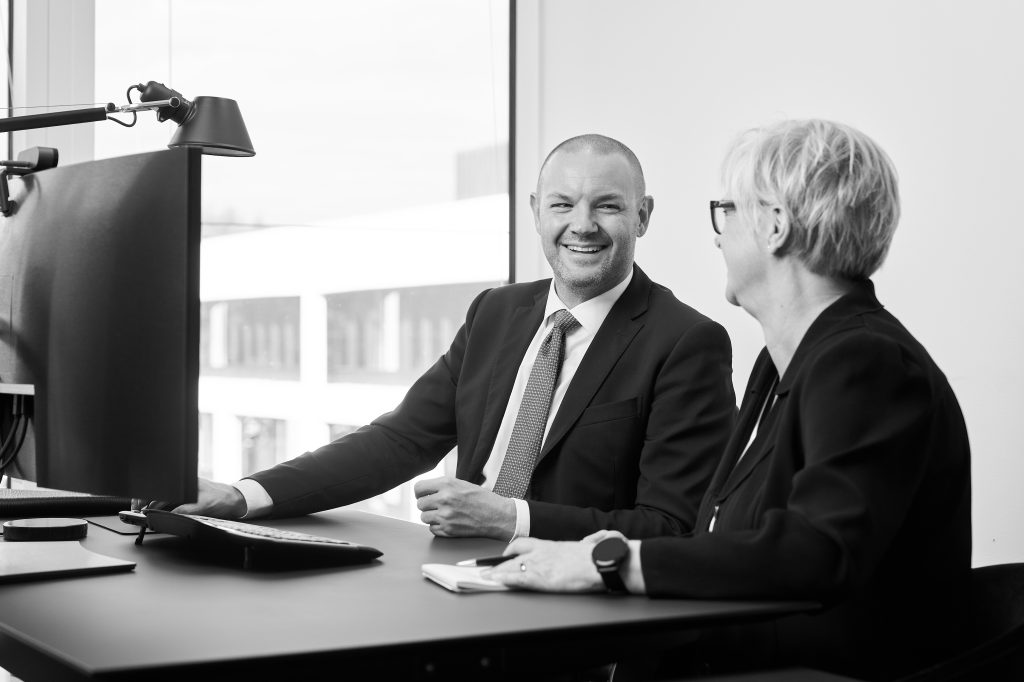 Thomas Sagild og Annette Warlo kontor