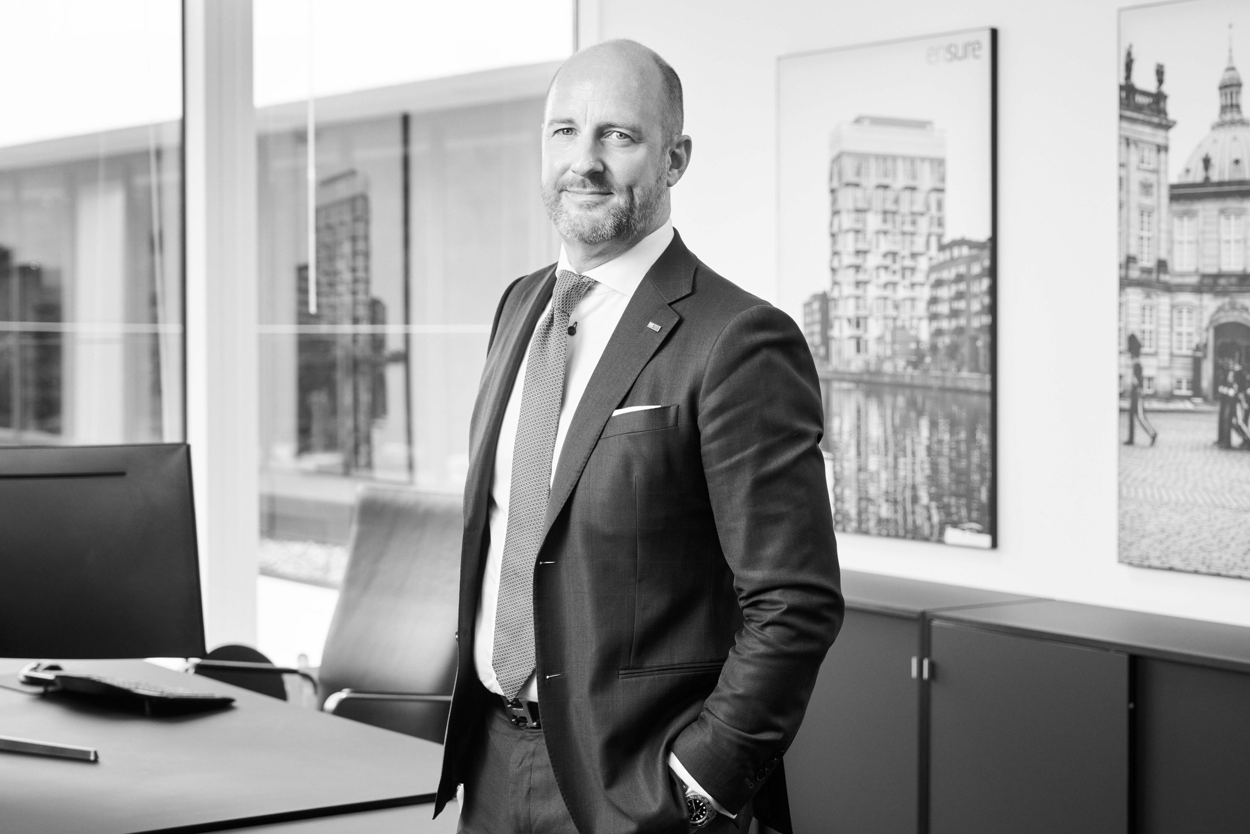 Jacob Ellenhard portræt kontor